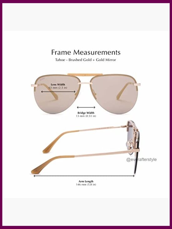 Oversized Aviator Sunglasses with Premium Scratch Resistant Polymer Lenses &